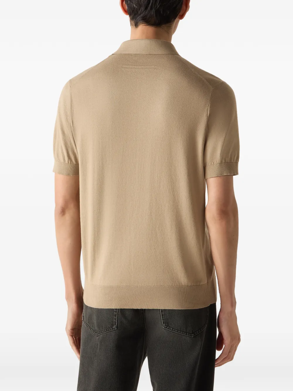 Zegna Katoenen poloshirt Beige