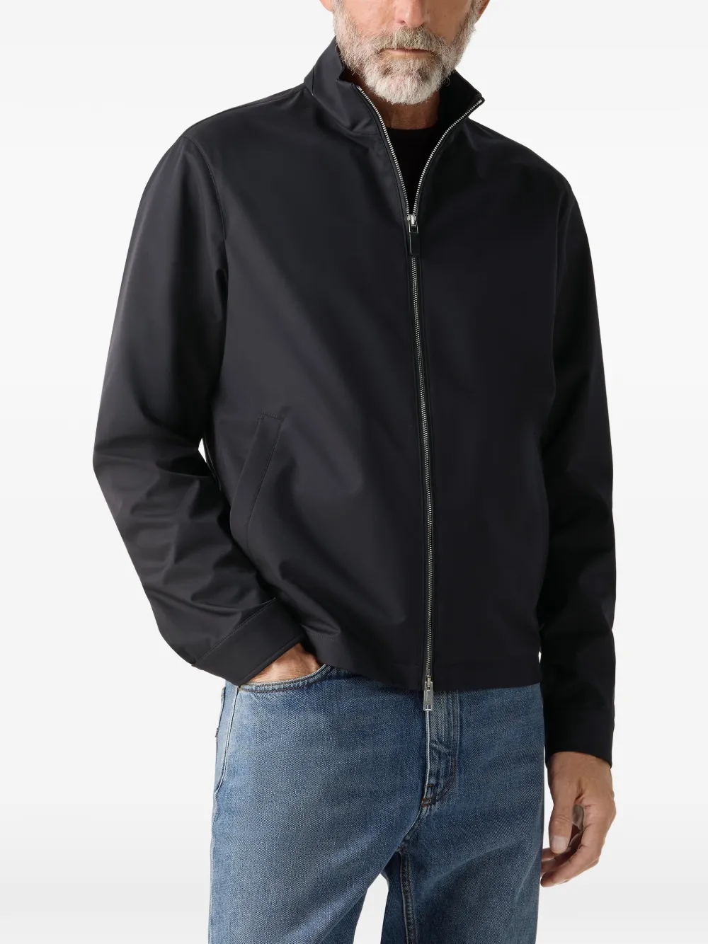 Zegna Jack met rits Blauw