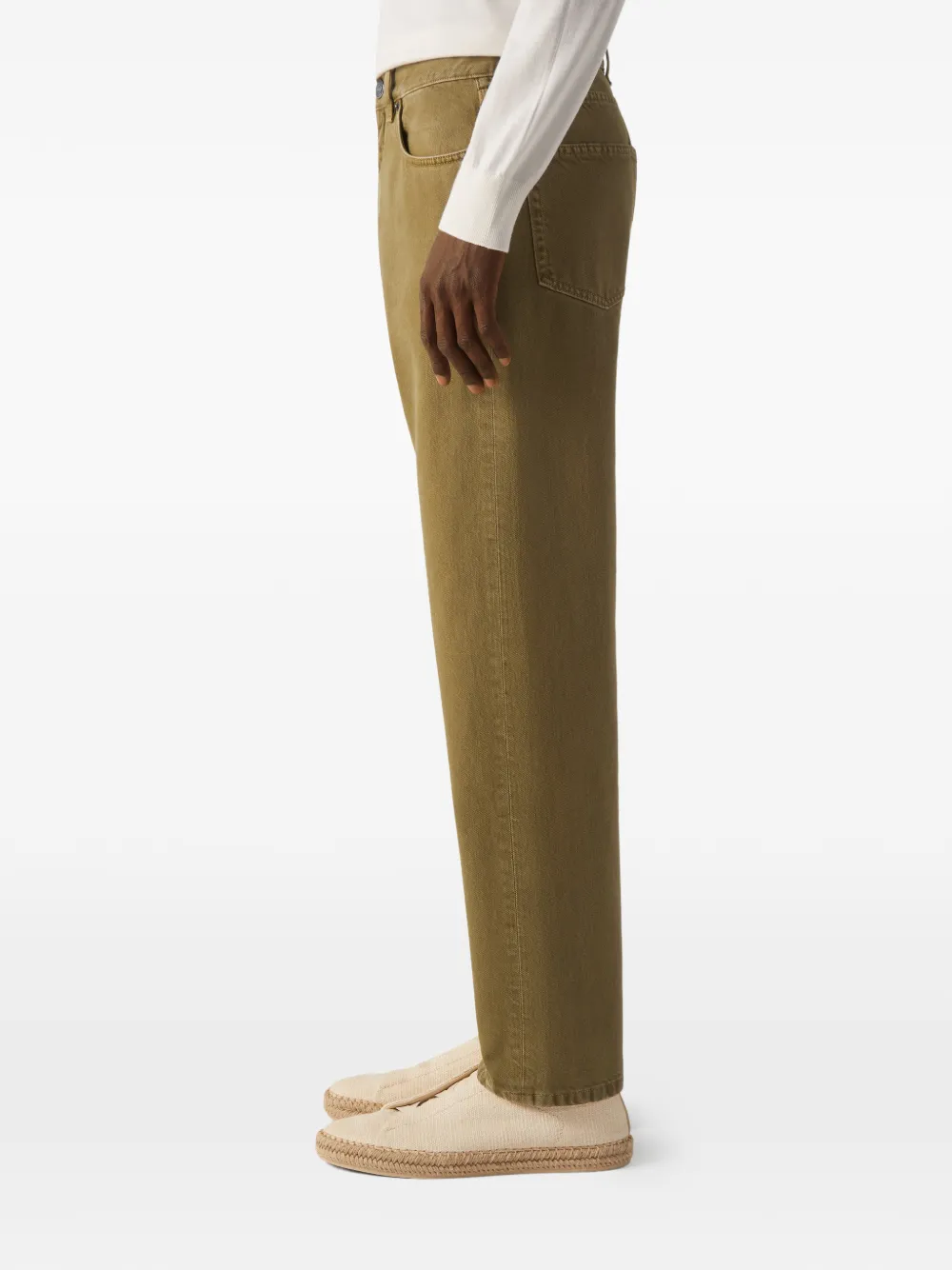 Zegna Katoenen broek Groen