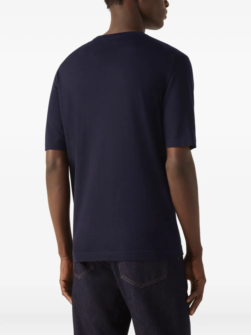 Zegna T-shirt met ronde hals Blauw