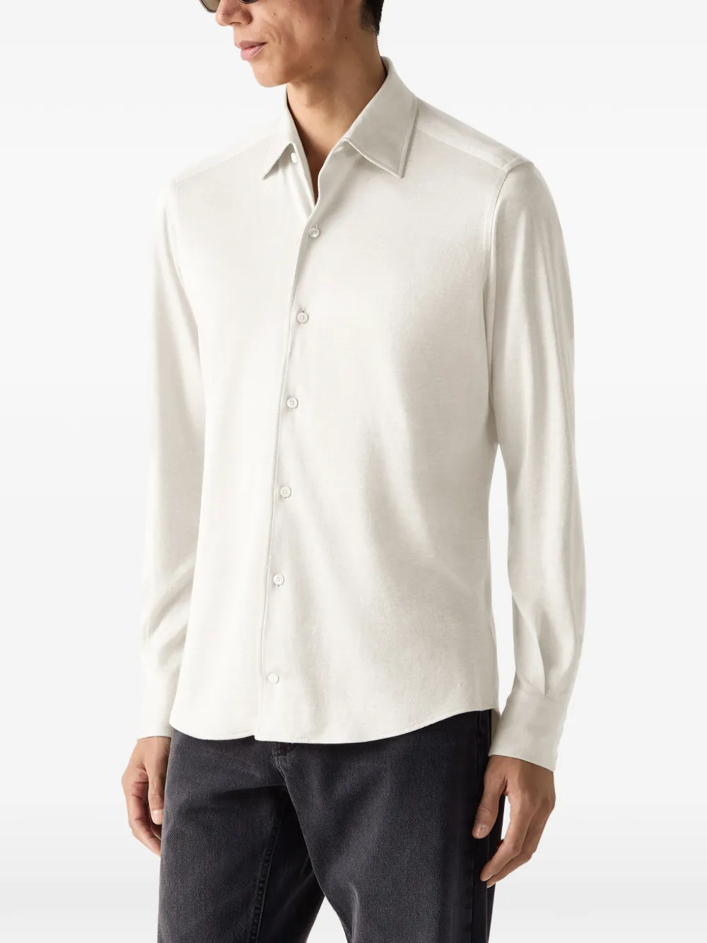 Zegna Overhemd Beige