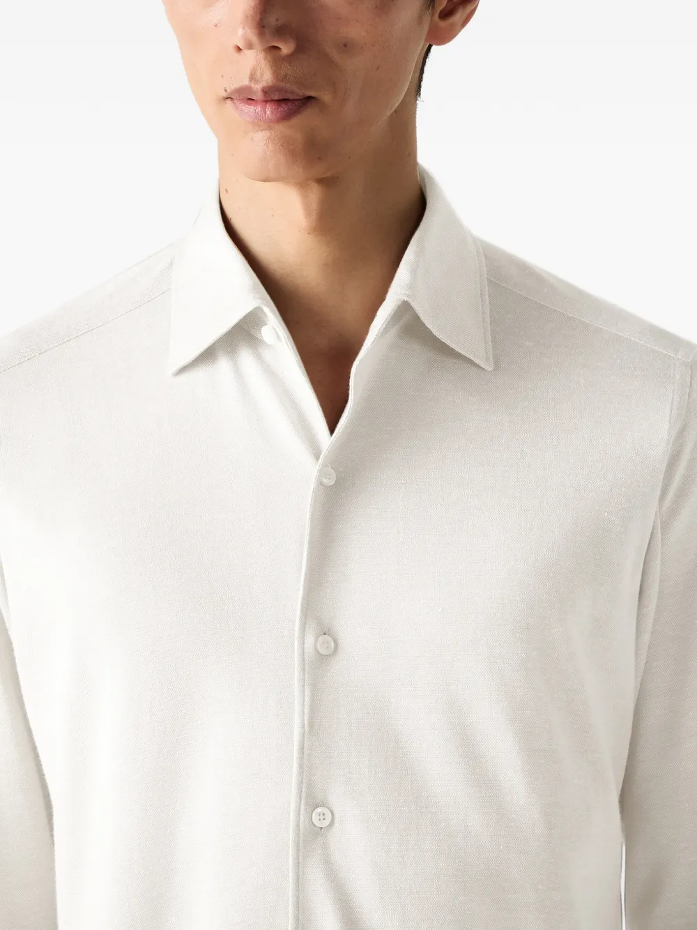 Zegna Overhemd Beige