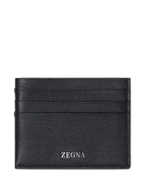 Zegna Porta-cartões De Couro | Marrom | FARFETCH BR