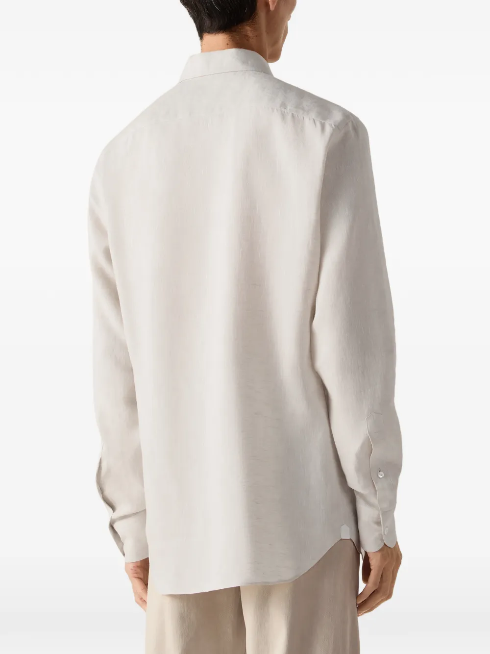 Zegna Button-down overhemd Beige