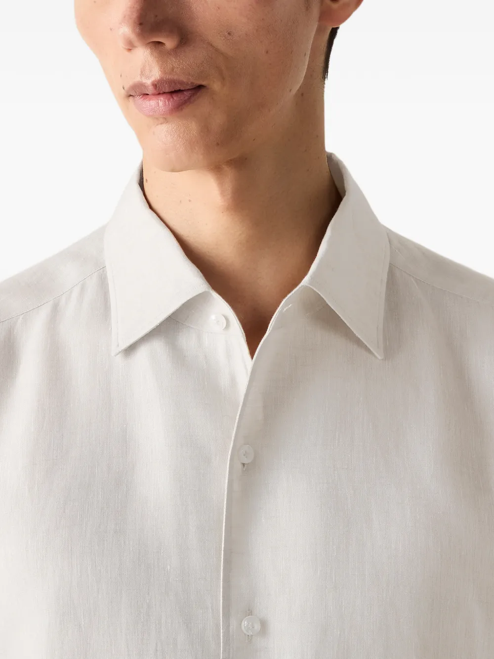 Zegna Button-down overhemd Beige