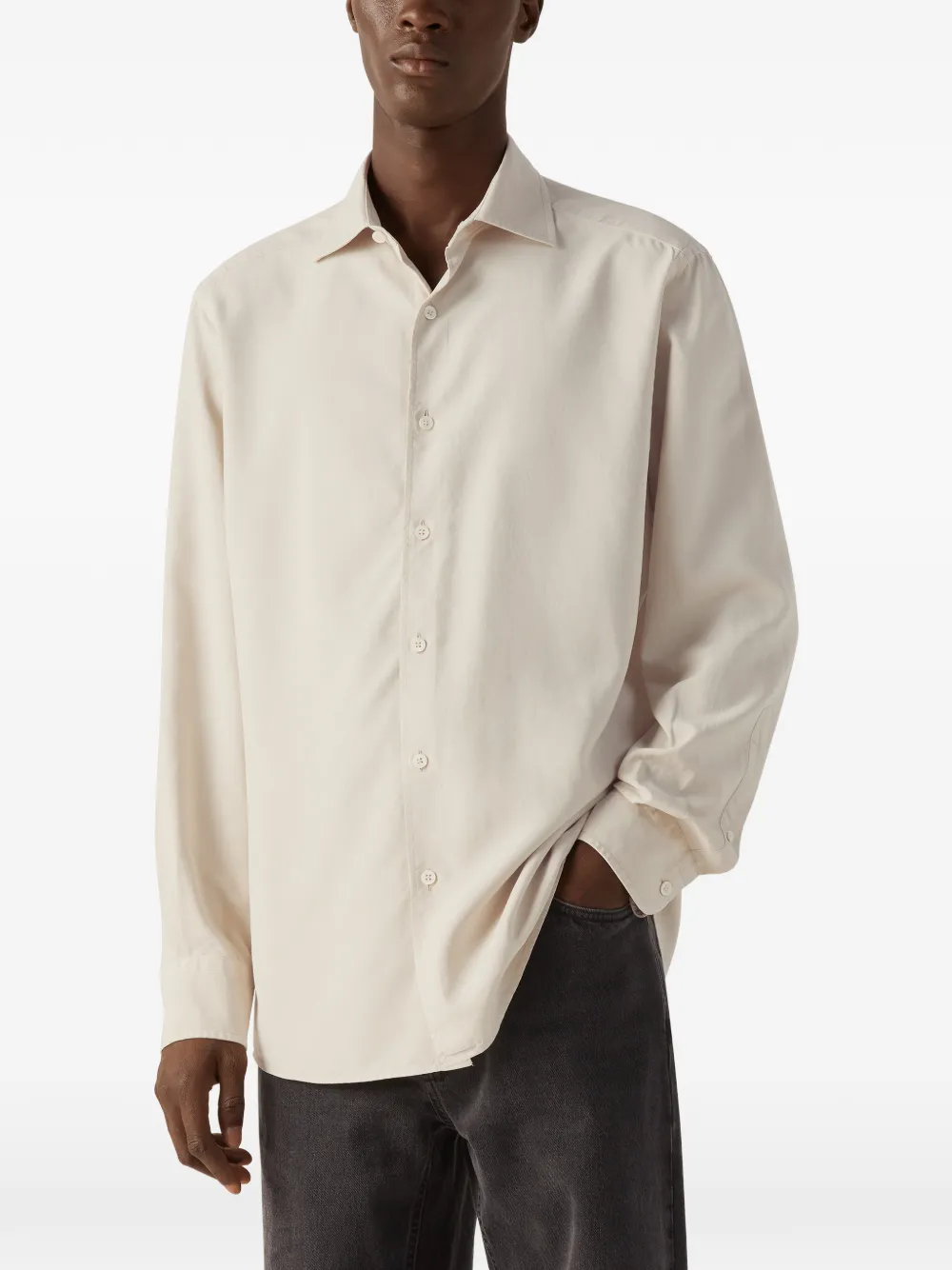  Zegna Long-sleeve Shirt - Neutrals 