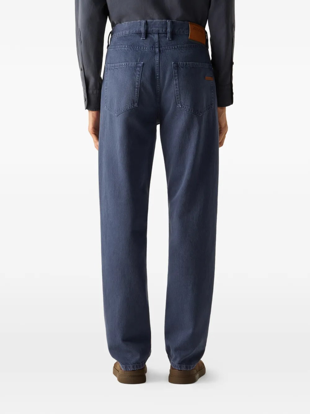 Zegna Katoenen broek Blauw