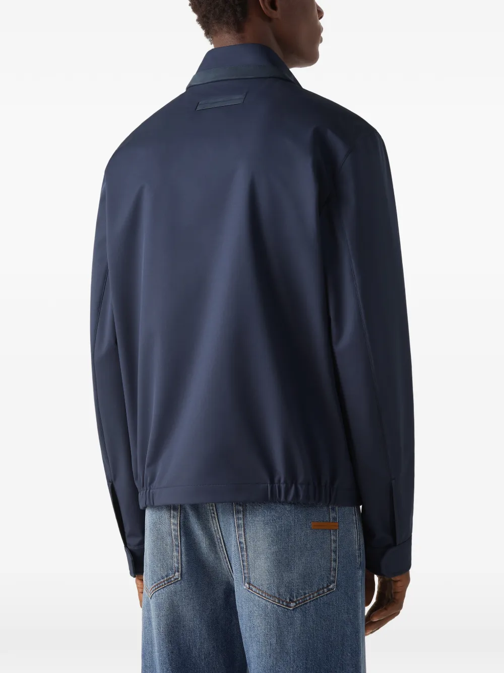 Zegna Motorin jack met rits Blauw
