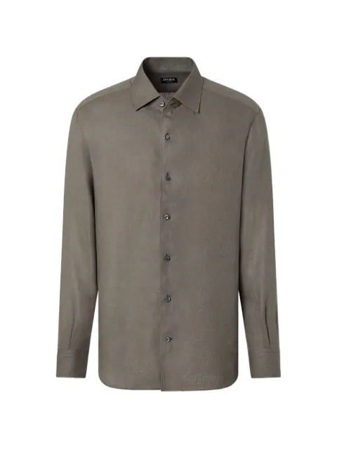 Zegna oasi lino shirt