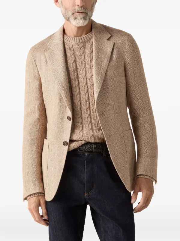 Zegna パッチポケット ジャケット | ニュートラル | FARFETCH JP
