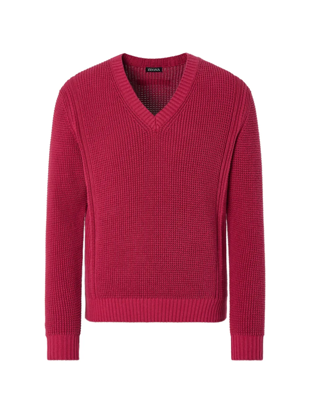 Zegna V-neck knitwear - Red