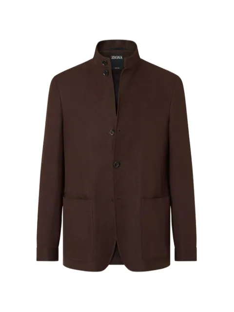 Zegna Oasi Lino buttoned jacket