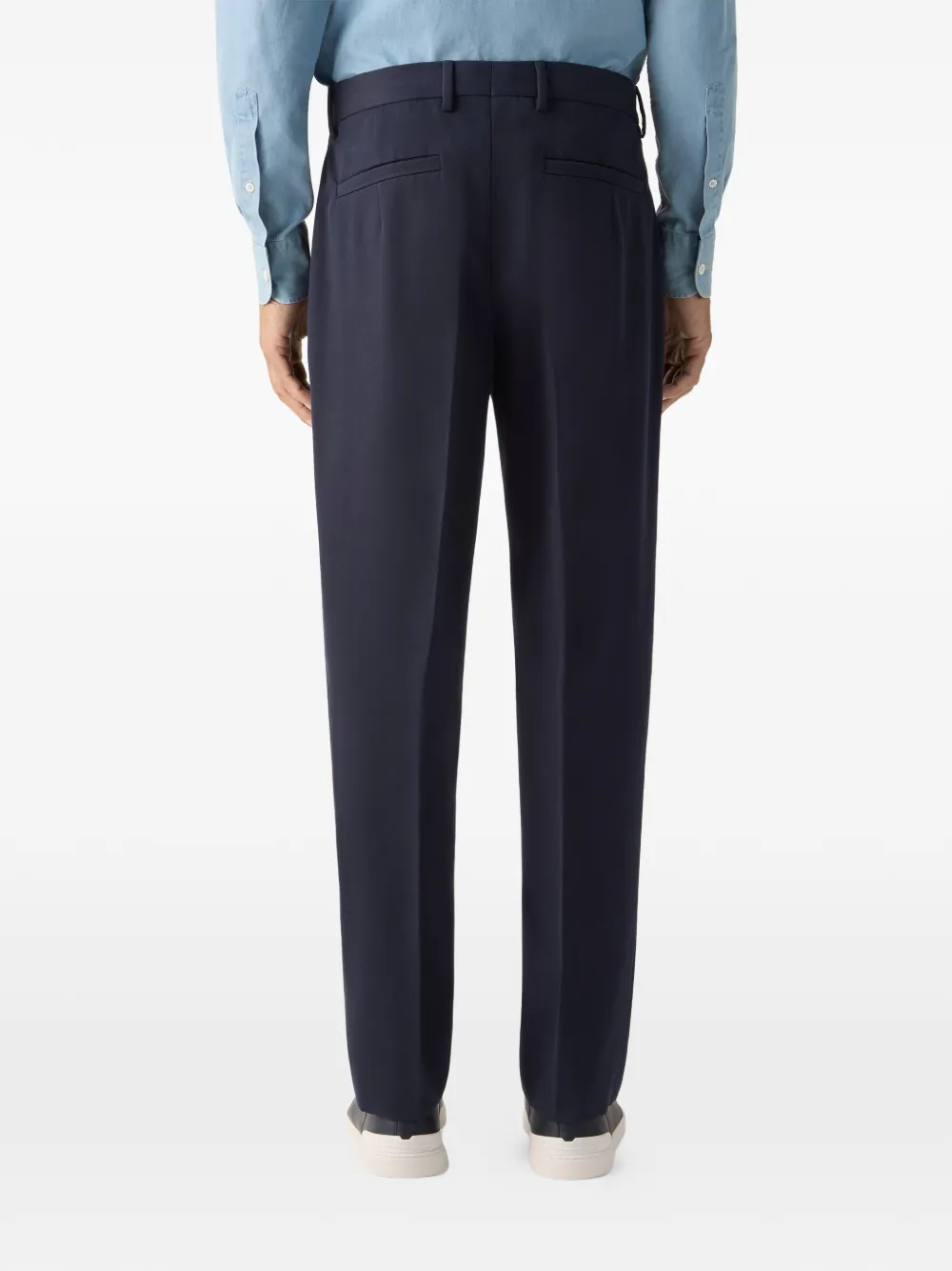 Zegna Plooibroek Blauw