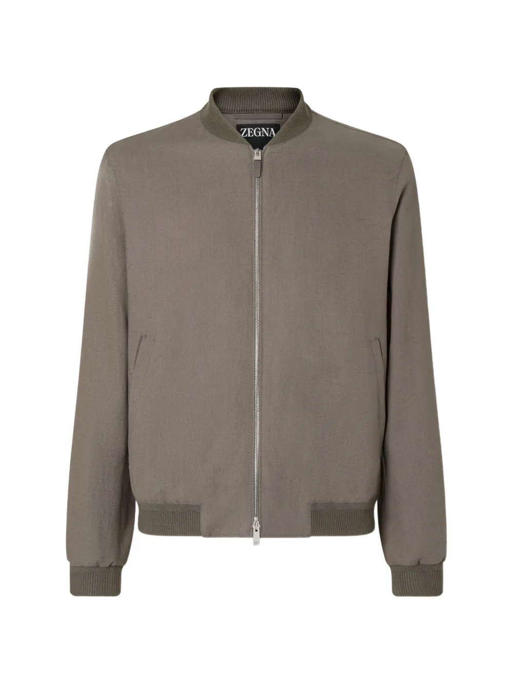 Zegna Bomber Oasi Lino - Grigio
