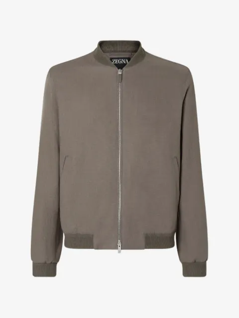 Zegna Oasi Lino bomber jacket