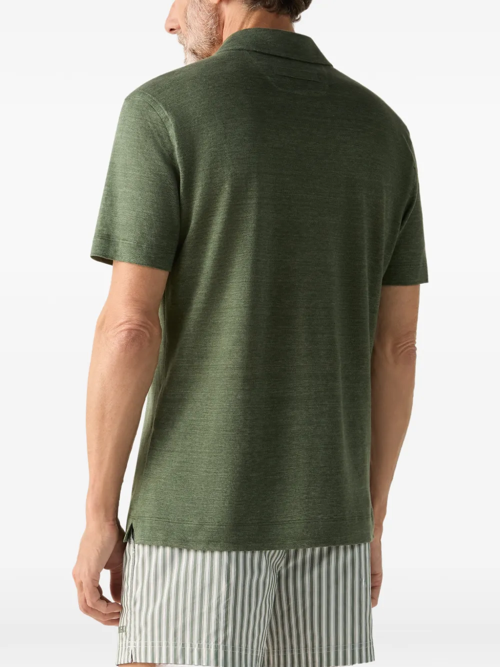 Zegna Oasi Lino T-shirt Groen