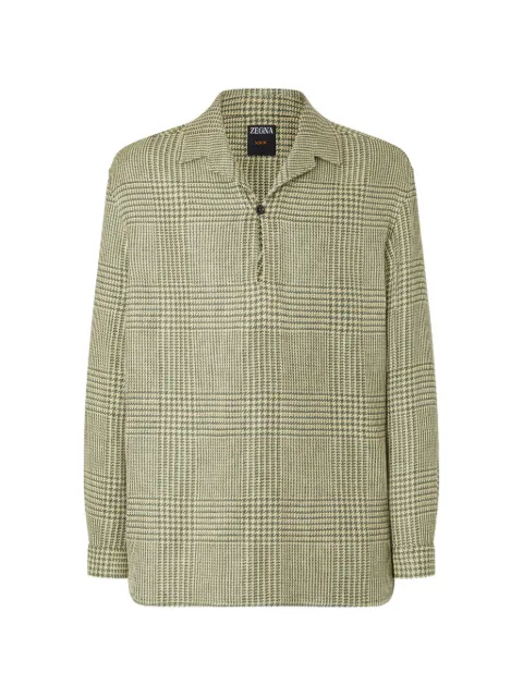 Zegna prince of wales crossover shirt