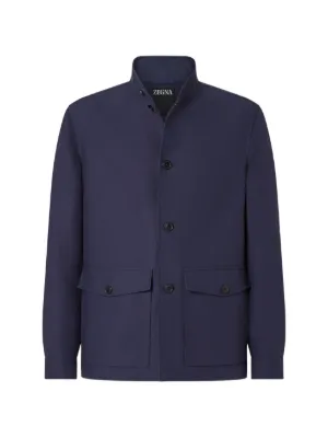 Brunello Cucinelli ハイネック ジャケット | ブルー | FARFETCH JP