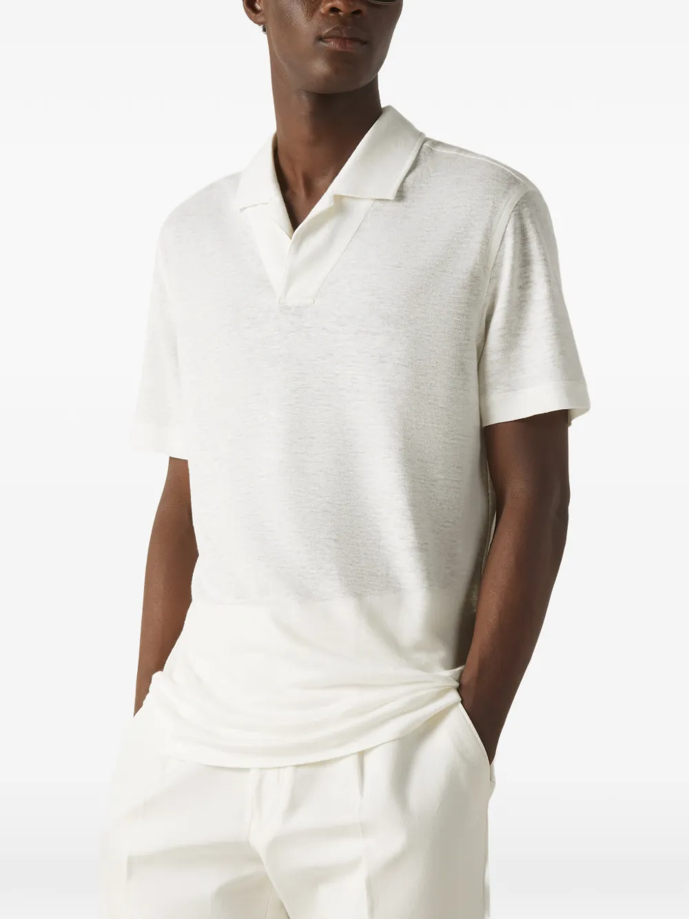 Zegna Oasi Lino T-shirt Wit