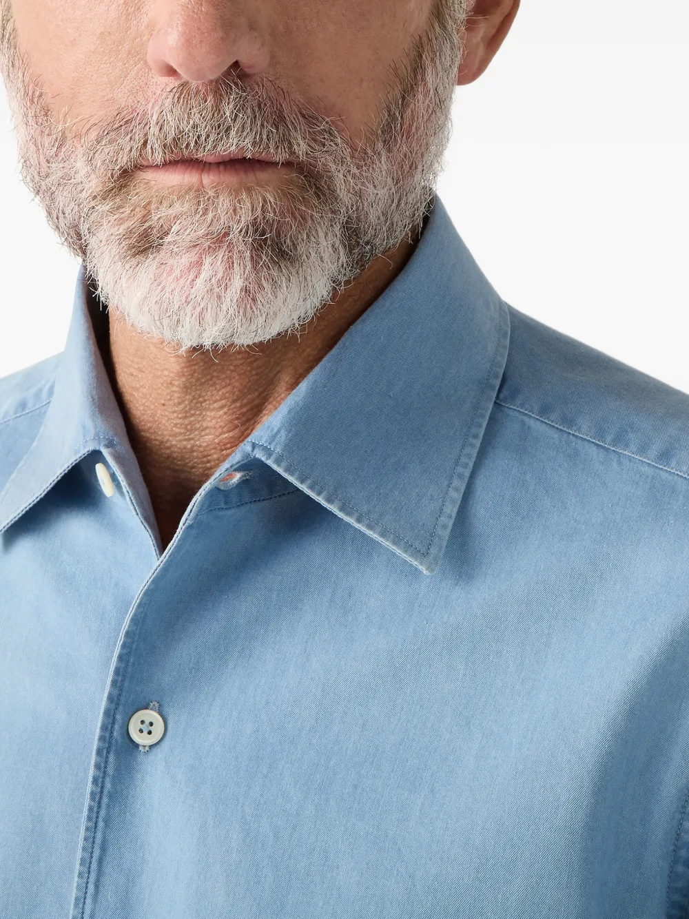 Zegna Button-up overhemd Blauw