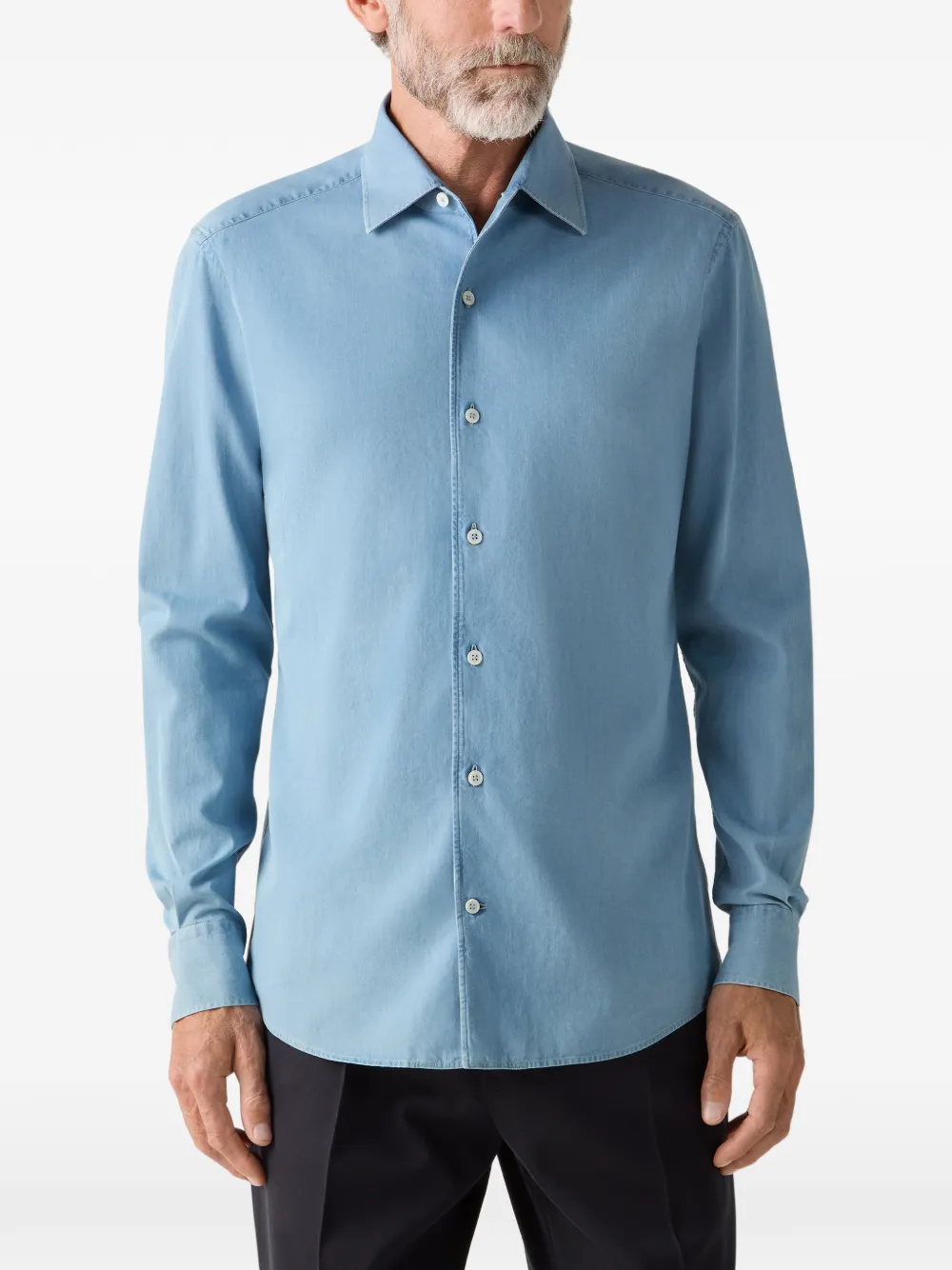 Zegna Button-up overhemd Blauw