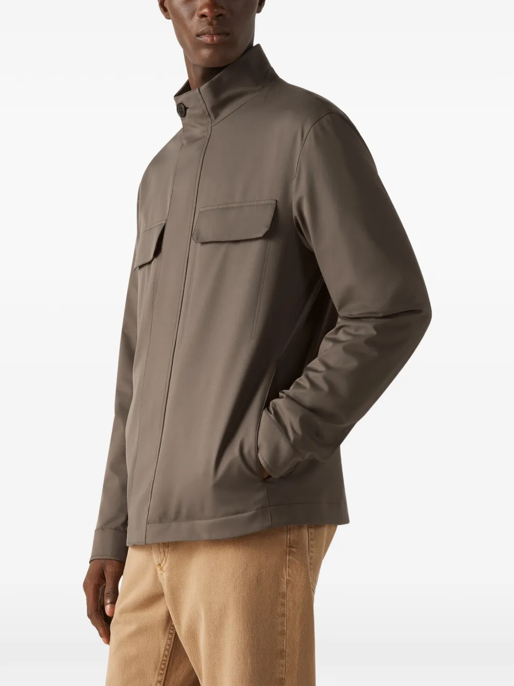  Zegna Flap-pocket Jacket - Brown 