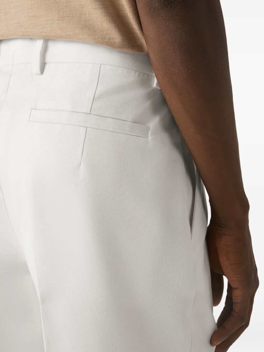 Zegna Oasi geplooide katoenen broek Wit