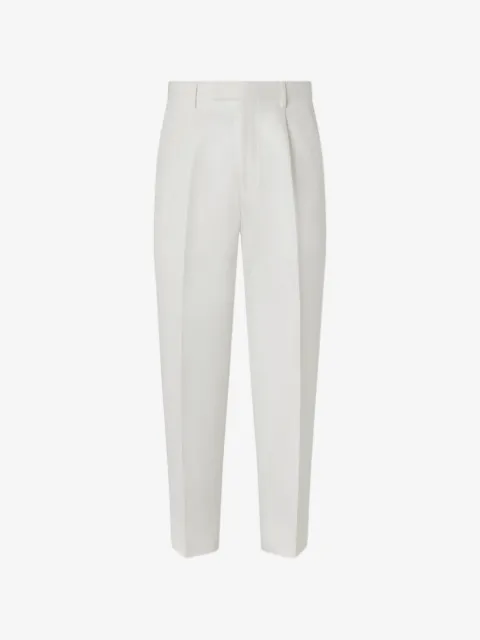 Zegna pantalon en coton Oasi à design plissé