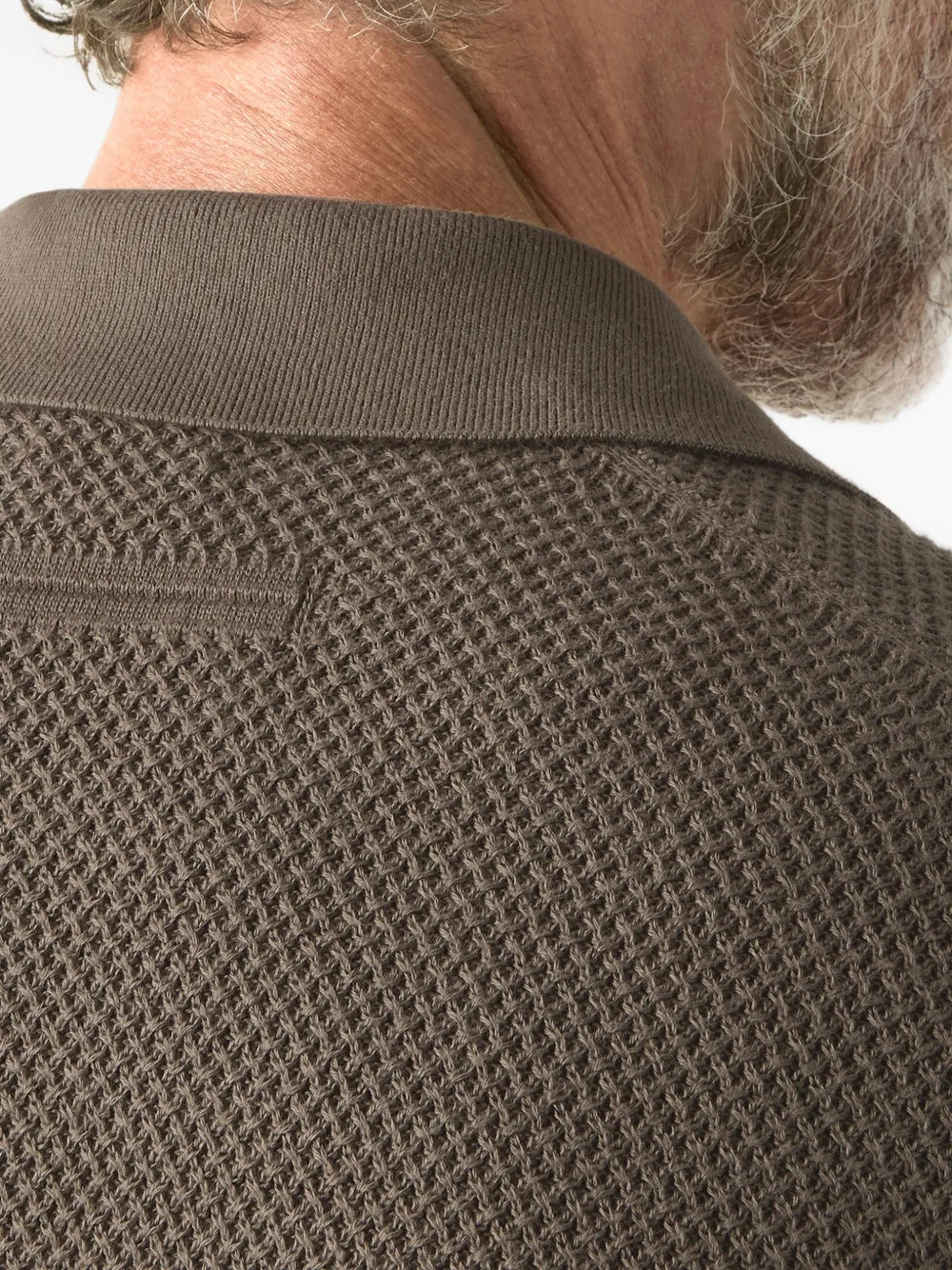 Zegna T-shirt met V-hals Bruin
