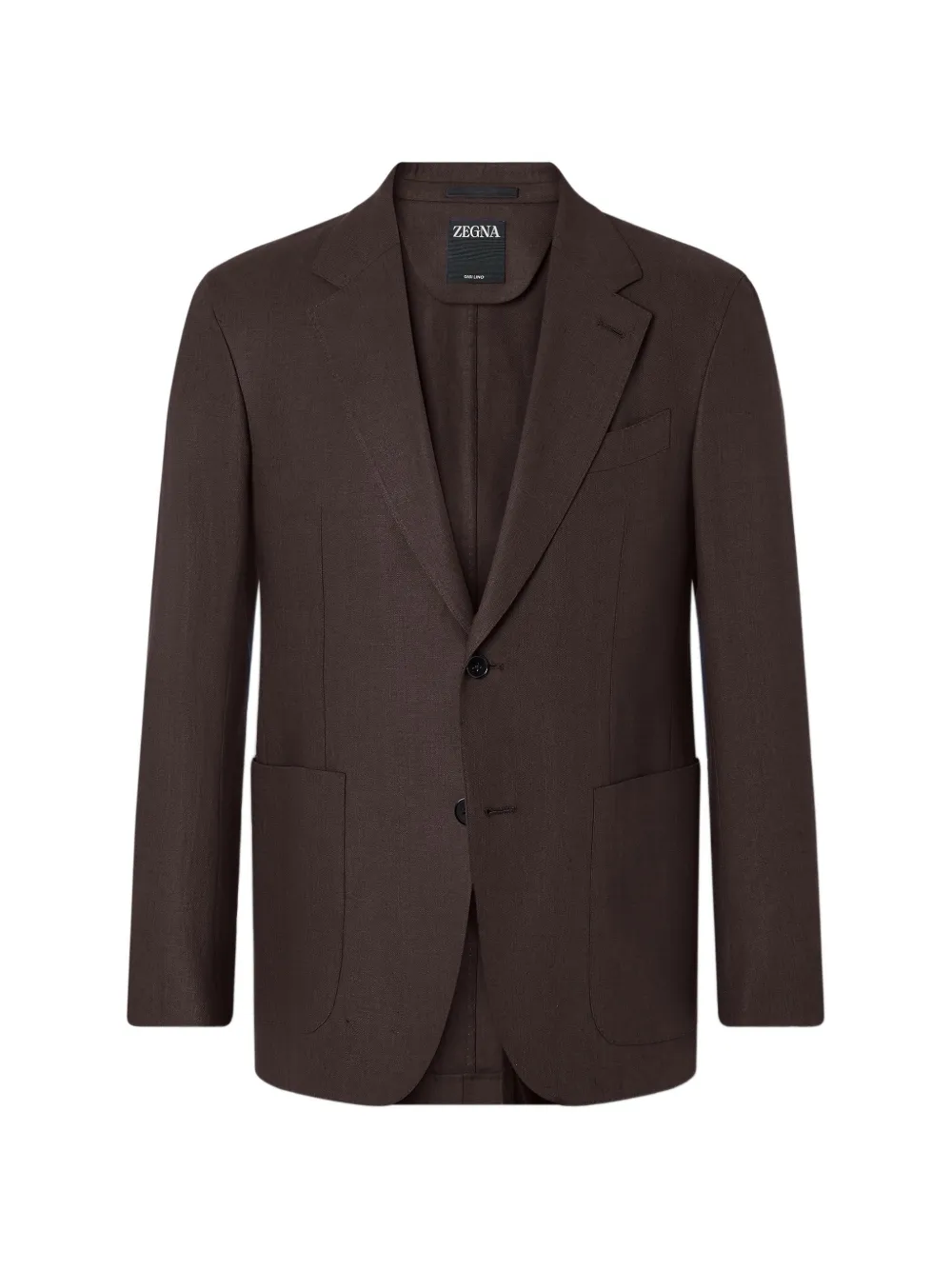 Zegna Giacca in lino - Marrone