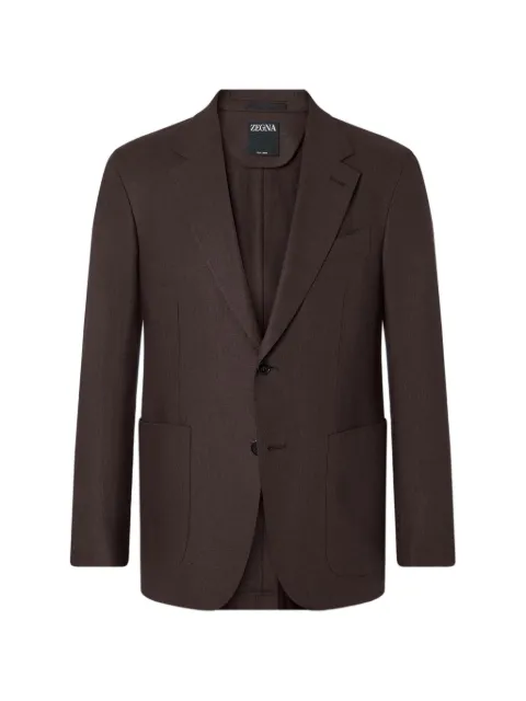 Zegna oasi brown linen jacket