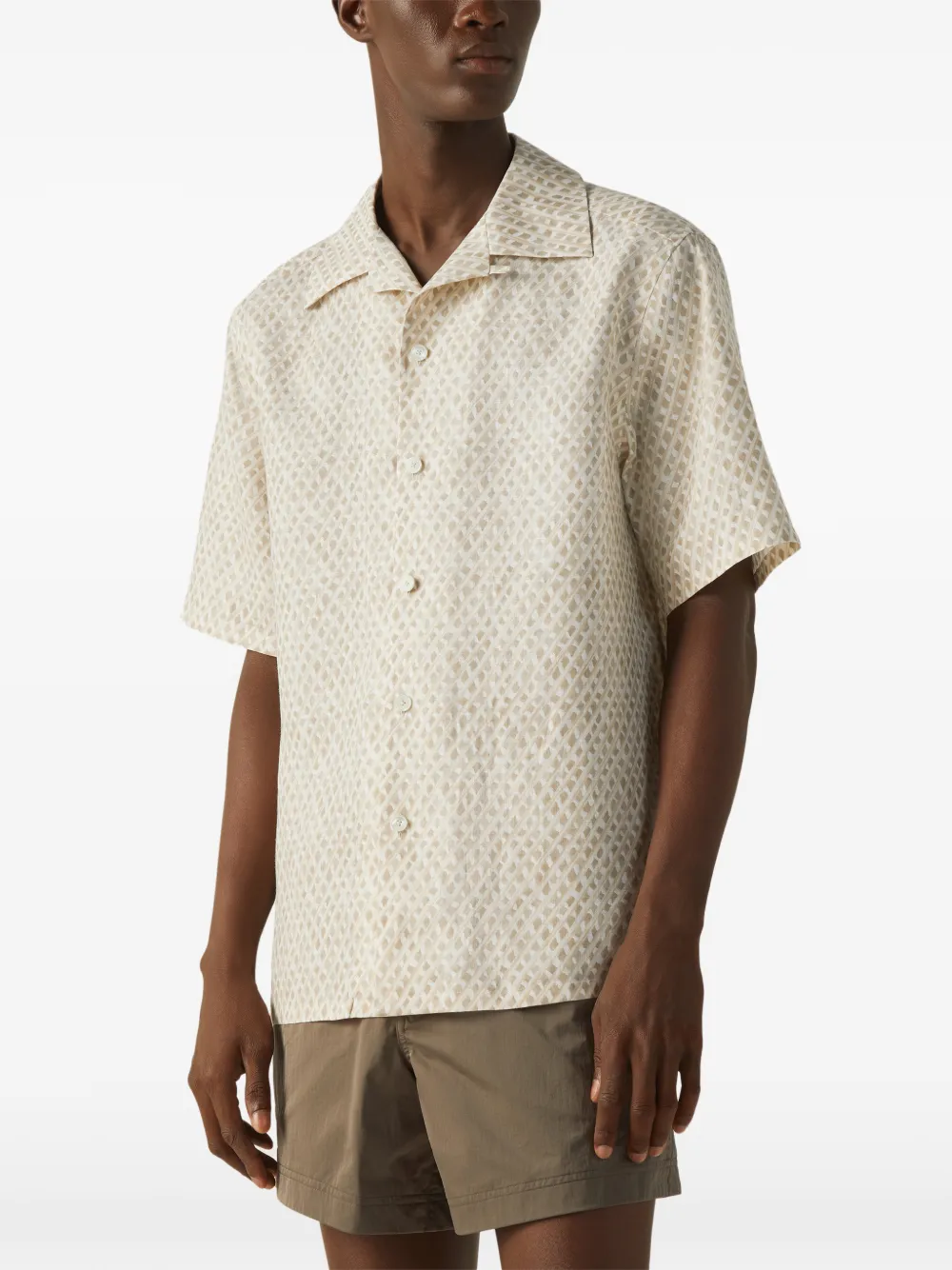 Zegna Oasi Lino overhemd Beige