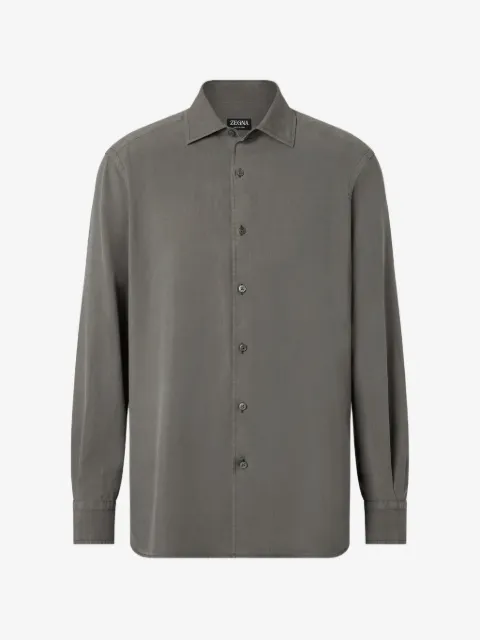 Zegna buttoned silk shirt