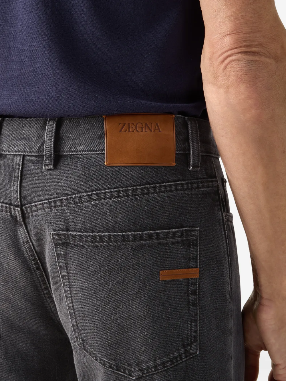 Zegna Roccia jeans met stonewashed-effect Grijs