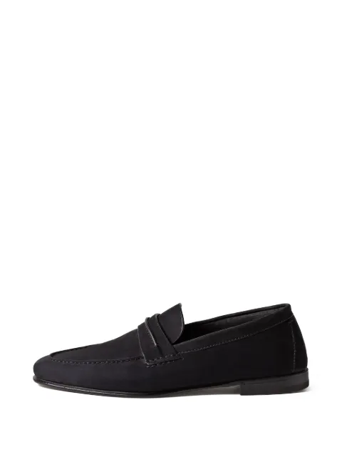 Zegna leather loafers