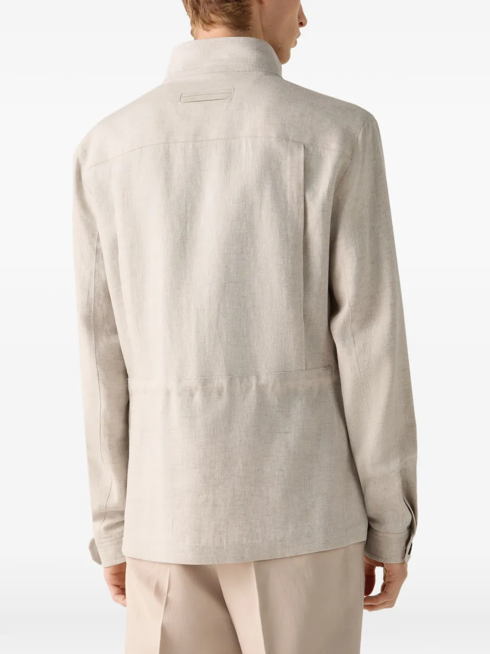 Zegna Oasi linnen veldjack Beige