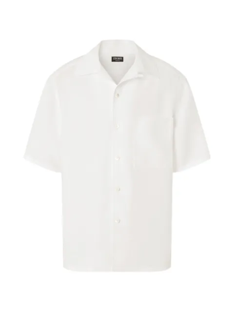 Zegna chemise à manches courtes et poche