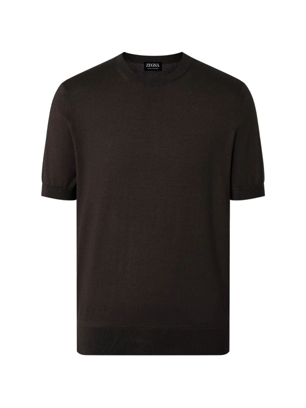 Zegna Klassisches T-Shirt - Braun
