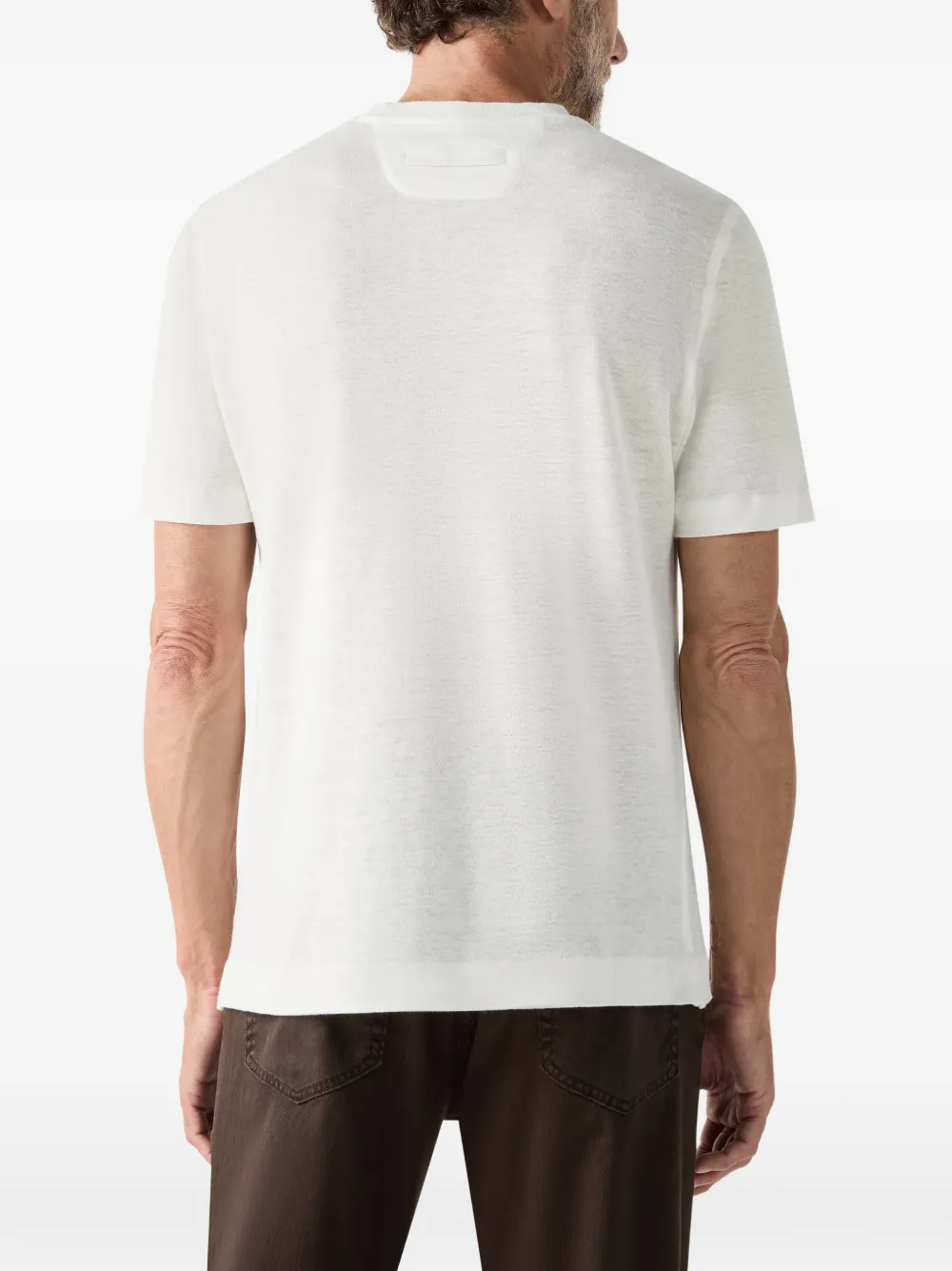 Zegna Oasi T-shirt met ronde hals Wit