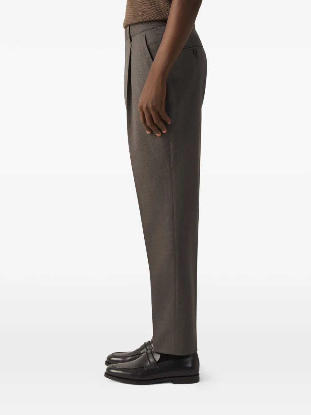 Zegna Plooibroek Grijs
