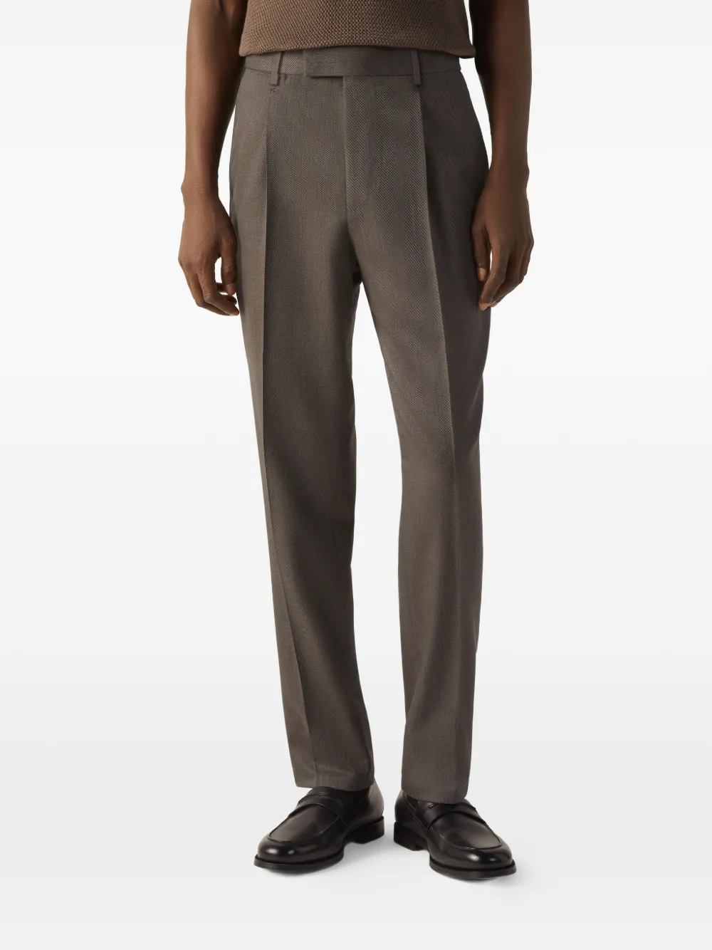 Zegna Plooibroek Grijs