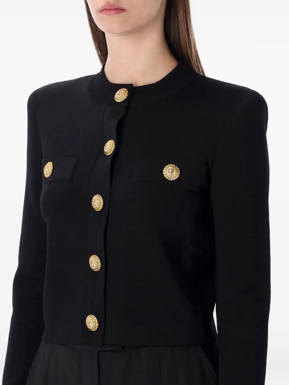 Balmain Button-up vest Zwart