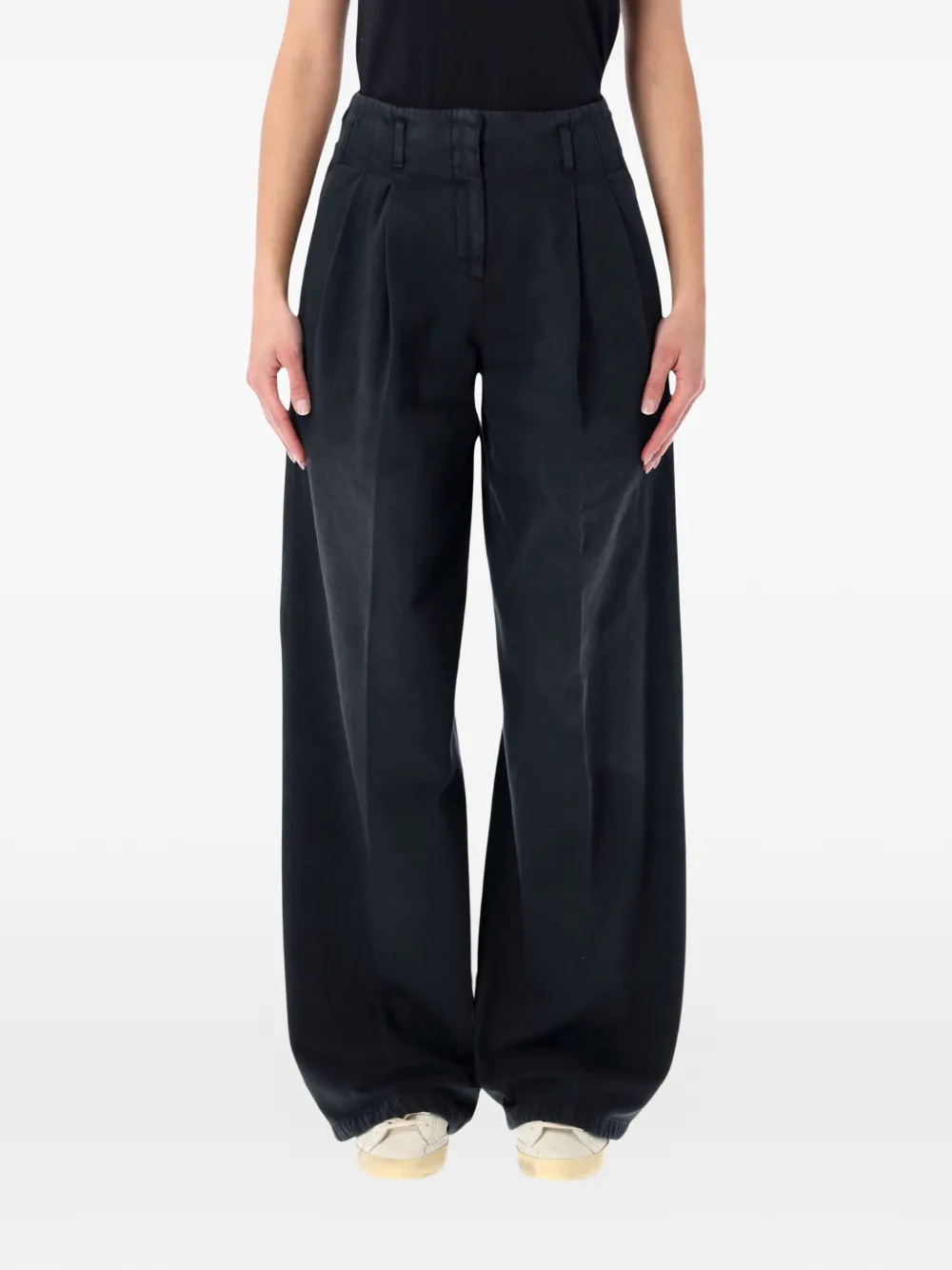 Golden Goose pleated jeans - Nero