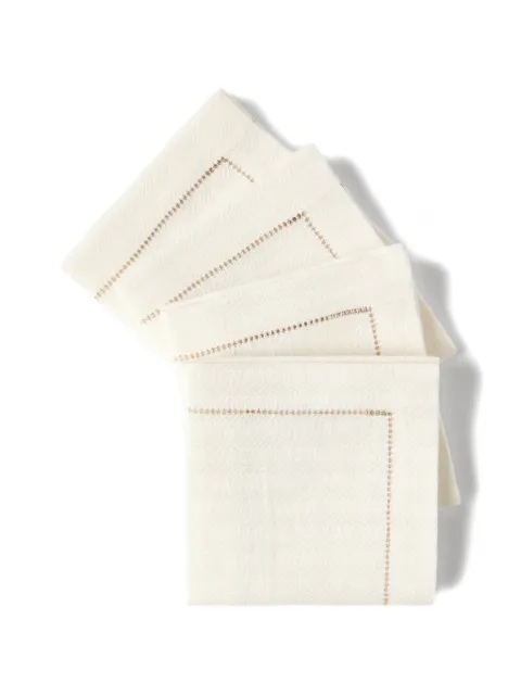 Brunello Cucinelli chalk striped large napkins (set of four)