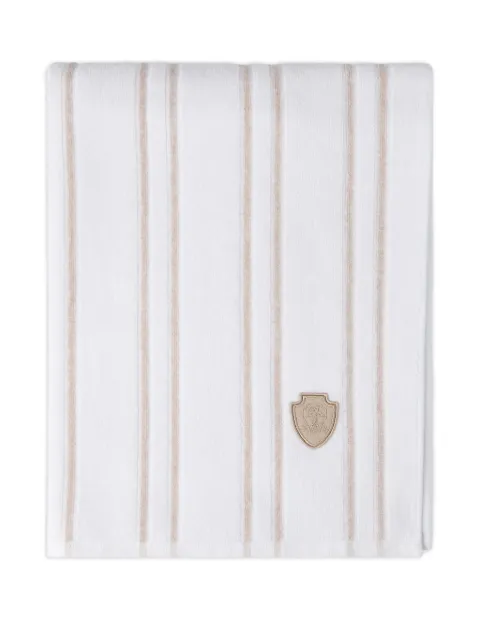 Brunello Cucinelli stribet håndklæde med logo