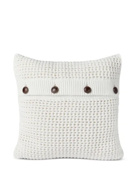 Brunello Cucinelli Gebreid kussen met knopen