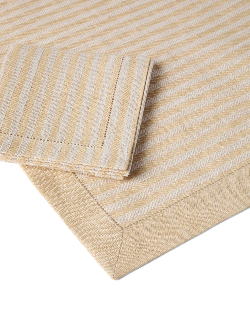  Brunello Cucinelli Striped Placemat Napkin Set - Neutrals 