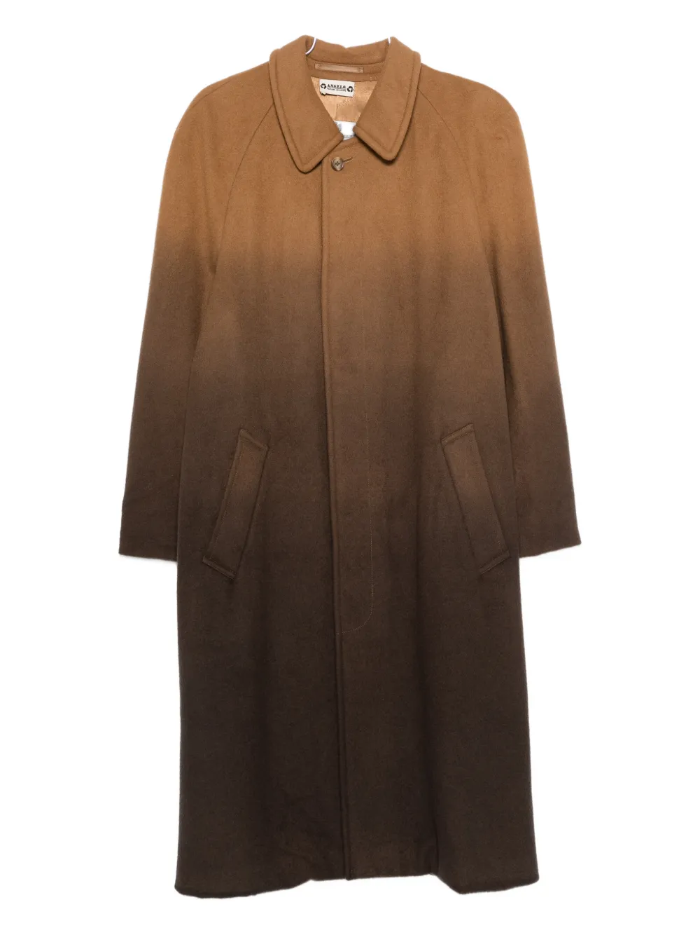 A.N.G.E.L.O. Vintage Upcycling Cappotto in lana vergine - Marrone