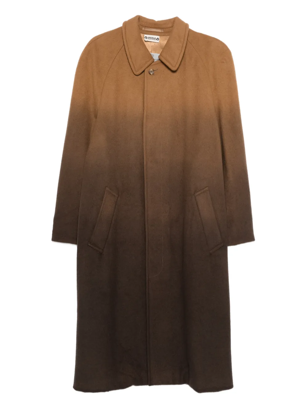 A.N.G.E.L.O. Vintage Upcycling Cappotto in lana vergine - Marrone