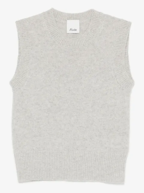 Allude sleeveless knitted top